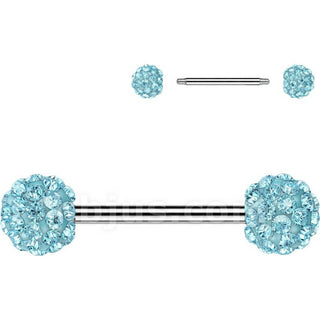 Nipple Piercing ferido crystal balls