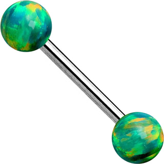 Nipple Piercing Ball Opal Internally Threaded