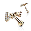 Labret LOVE Zirconia Internally Threaded