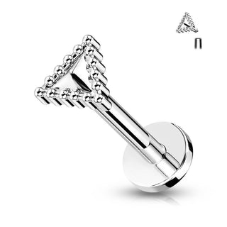 Labret Triangle Internally Threaded
