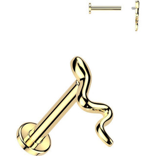 Labret slithering snake Internally Threaded