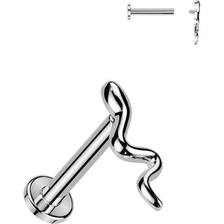 Labret slithering snake Internally Threaded