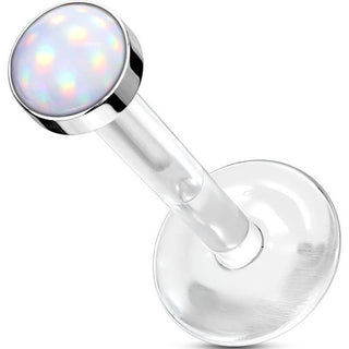 Labret Pierre Synthétique Plate Lumineuse