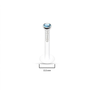 Labret Zirconia dimple setting