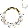 Titanium Ring moissanite round prong setting Segment