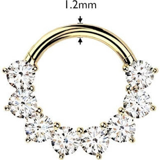 Titanium Ring moissanite round prong setting Segment