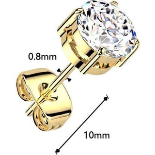 Titanium moissanite prong setting, 2 s pairs
