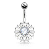 Belly Button Piercing Round Zirconia