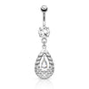 Belly Button Piercing Drop dangle Zirconia