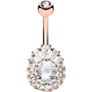 Piercing Nombril Zircone Taille Princesse