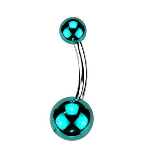 Belly Button Piercing Acrylic Ball Glass Coating