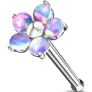 Nasenstecker Blume Opal