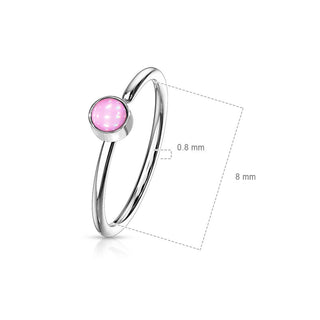 Ring Illuminating synthetic Stone Bendable