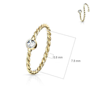 Ring Twisted Zirconia Bendable