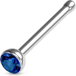Nose Stud Zirconia Silver