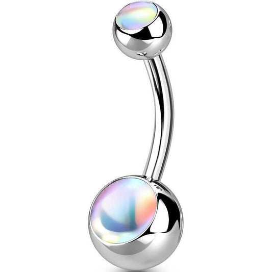 Belly Button Piercing Illuminating Ball sythetic Stone