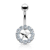 Belly Button Piercing Star Zirconia