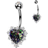 Belly Button Piercing heart zirconia