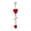 Belly Button Piercing Rose dangle