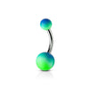 Belly Button Piercing Ball Rubber coating