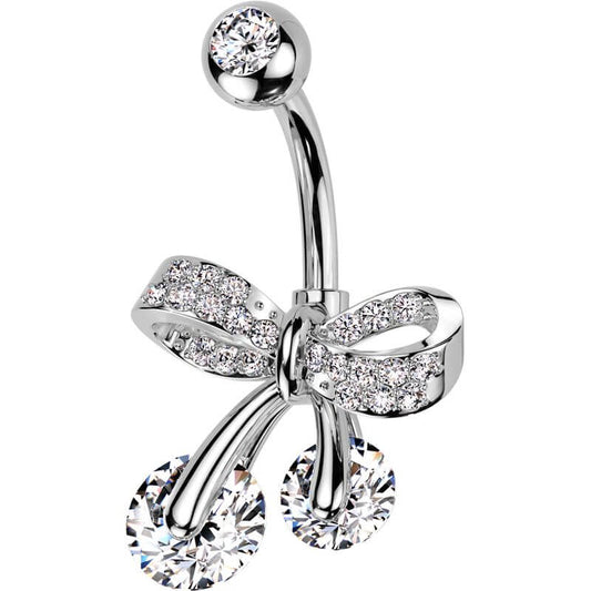 Belly Button Piercing bow zirconia