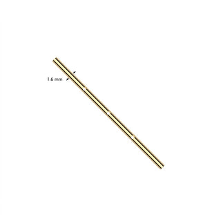 Titanium Base barbell pin with 3 holes Internally Threaded
