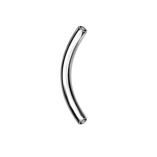 Titanium curved barbell pin Internally Threaded