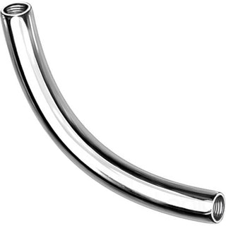 Titanium Curved Barbell Pin Internally Threaded