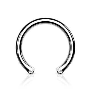 Titanium horseshoe pin 2 holes Internally Threaded