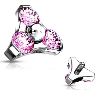 Top top triangle zirconia Internally Threaded