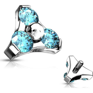 Top top triangle zirconia Internally Threaded