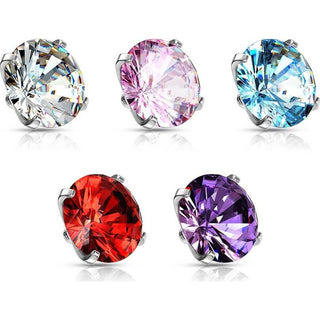 Titanium Top top zirconia prong setting Internally Threaded