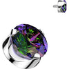 Titanium Top top round zirconia prong setting Internally Threaded
