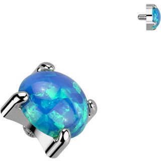 Titanium Top top opal prong setting Internally Threaded