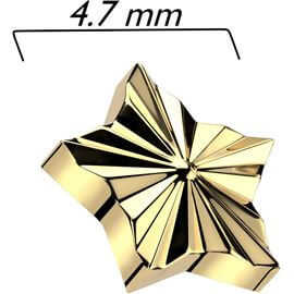 Titan Aufsatz Stern Diamantschliff Innengewinde
