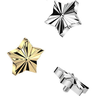 Titane Embout Top forme étoile taillée en diamant Filetage Interne