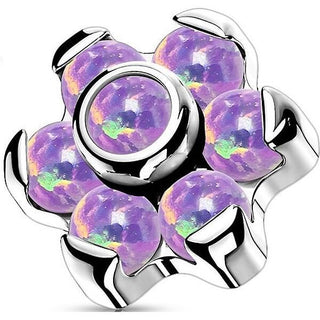 Titan Top Blume Opal Innengewinde
