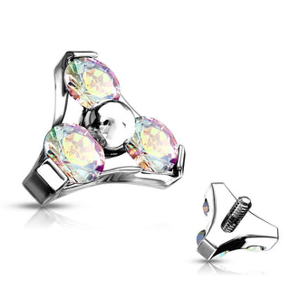 Titanium Top Top Triangle Zirconia Internally Threaded