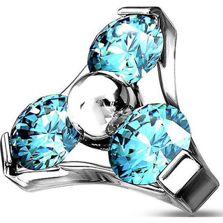 Titanium Top Top Triangle Zirconia Internally Threaded