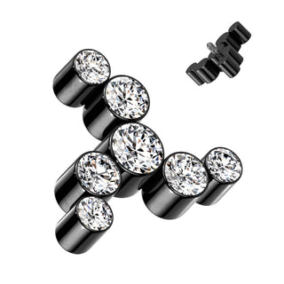Titanium Top top swirl zirconias Internally Threaded