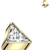 Titanium Top Top Triangle Zirconia Internally Threaded