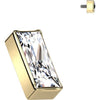 Titanium Top top rectangular zirconia Internally Threaded