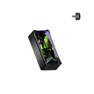 Titanium Top top rectangular zirconia Internally Threaded