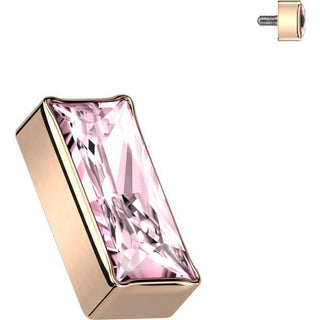 Titanium Top top rectangular zirconia Internally Threaded