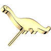 Solid Gold 14 Carat top dinosaur Push-In