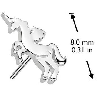 Or 14kt Embout top licorne Enfoncer