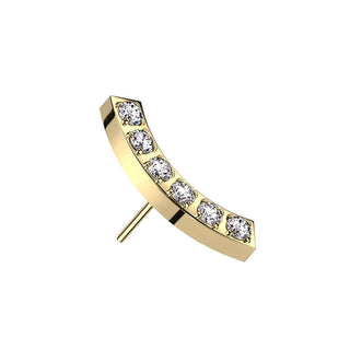Top top curved bar zirconias Push-In
