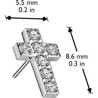 Top top cross zirconia Push-In