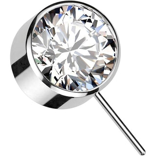 Titanium Top top ball zirconia bezel setting Push-In