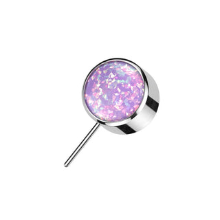 Titanium Top top ball opal bezel setting Push-In